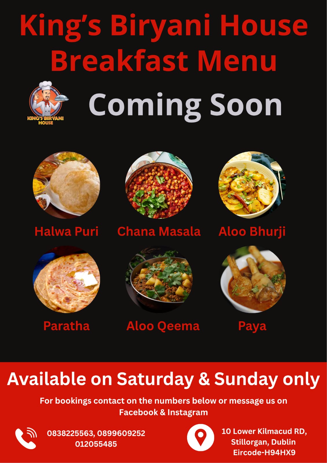 King's Biryani House Menu