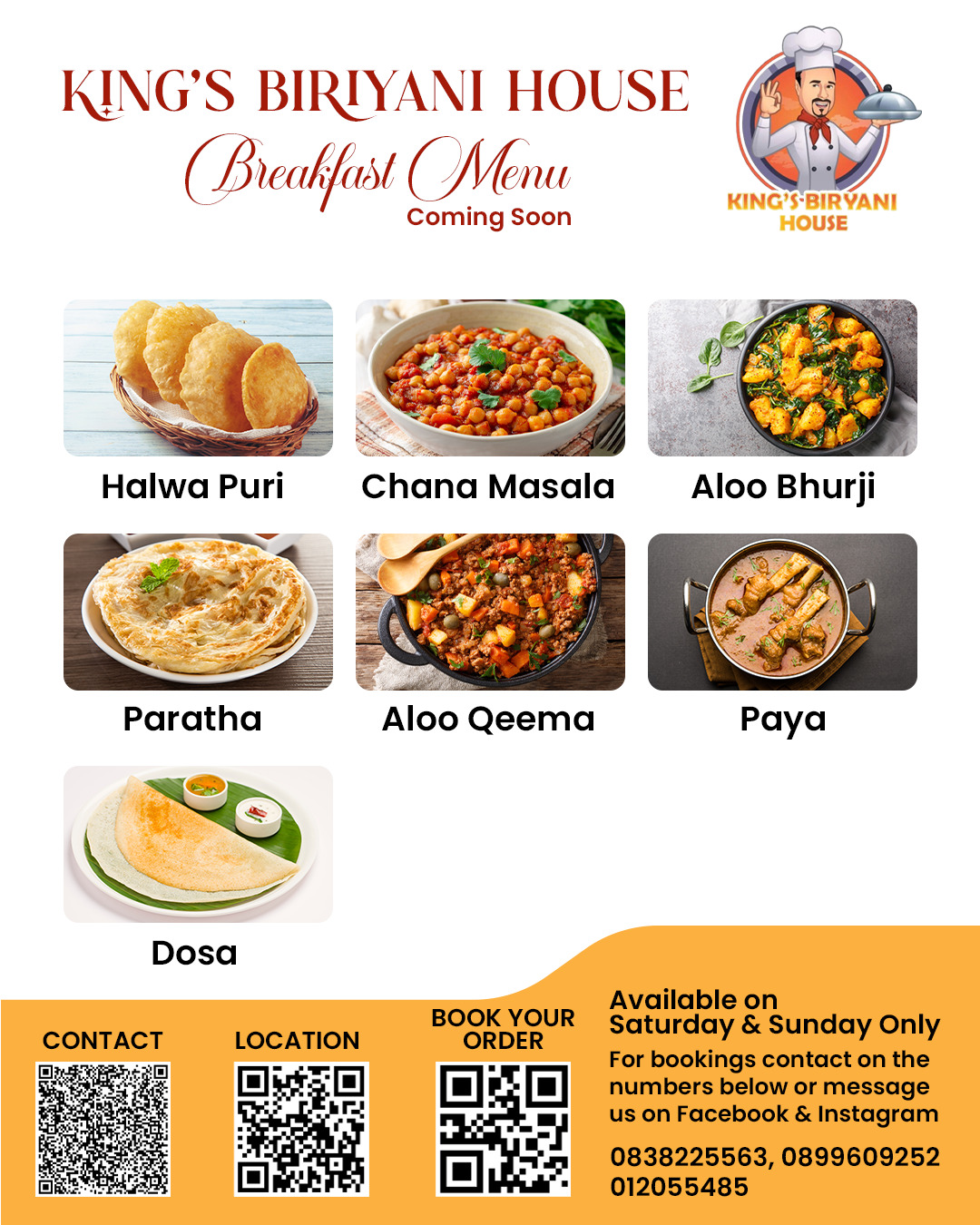 King's Biryani House Menu